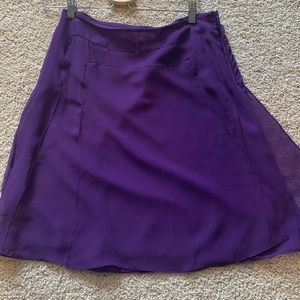 Size 6 Banana Republic Purple A-Line Skirt